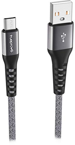 10FT TrueProve Classic Fabric Braided USB Power Cable for Blue Yeti Nano and Yeti X PRO Condenser Microphone Wire Mic Cord (Not for Any Other Yeti Models)