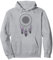 Dreamcatcher Star Crystal Purple Feathers Pullover Hoodie