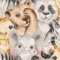 Rasch Bambino Animals 252521 Tapete, für Kinderzimmer, niedlich, exotisch
