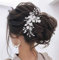 Unicra accessoires de cheveux de mariage femme broche cheveux strass mariage accessoire cheveux court mariage pour demoiselle d'honneur et femme (or)