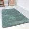 Wecon Home Kuschelig weicher Esprit Hochflor Teppich, bestens geeignet fürs Wohnzimmer, Schlafzimmer und Kinderzimmer RELAXX (160 x 230 cm, türkis grau)