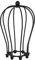 ledscom.de Käfig-Lampenschirm, schwarz, 115mm Ø