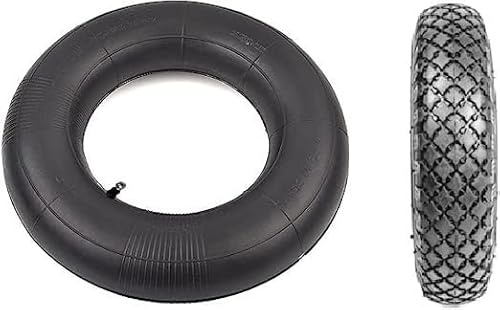Multipurpose Tyres 4.00-6 2PR Tyre & Tube Sack Barrow Wheels Trailers, wheelbarrows, Karts, Sack Truck Wheels, Lawn Movers, Hand Trucks (1X Set of 4.00-6 2PR Tyre & Inner Tube)