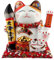 Freak Scene Glückskatze - Maneki-Neko - Winkekatze aus Porzellan 21,5 cm weiß - Maneki Neko 03