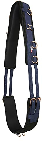 Imperial Riding Longiergurt Nylon Deluxe Navy/Rosegold Cob