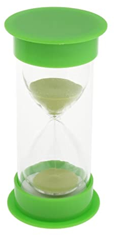 misppro Sanduhr aus Kunststoff, 5, 10, 15, 20, 30 Minuten, 10 Minuten