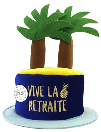 SUD Chapeau Palmiers Vive la Retraite