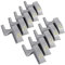 10 UNIDS Bisagra Led Sensor de Luz Bisagra Universal Luces Led para Armario Armario Cocina Gabinete Luz Nocturna (blanco cálido)