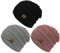 Durio Strickmütze Damen Mütze für Frauen Wintermütze Beanie Mütze Grobstrick Mütze Weich 3 Stücke 1 Einheitsgröße