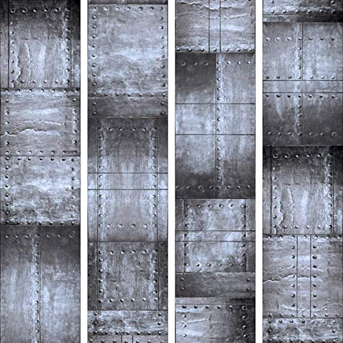 murando PREMIUM PURO Tapete Realistische Tapete ohne Rapport und Versatz 10m Vlies Tapetenrolle Wandtapete modern design Fototapete Metal Blech f-A-0271-j-d