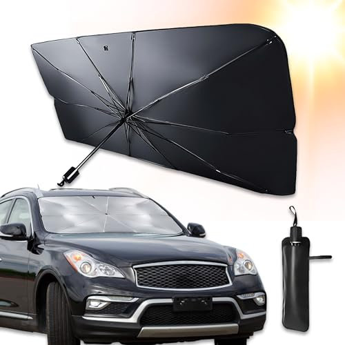 Parapluie Pare Soleil Voiture - Parapluie Soleil - Taille Universelle - Protection UV 100% + Sac de Rangement Offert