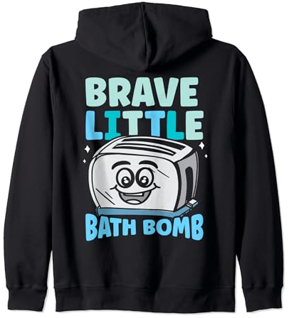 Brave kleine Badebombe Lustige Toaster-Badebombe Kapuzenjacke
