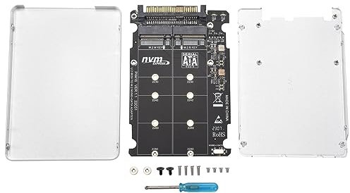 JIVIMOCO Adattatore da SSD M.2 Un U.2 Adattatore 2In1 M.2 NVMe e SATA-Bus NGFF da SSD Un PCI-E U.2 SFF-8639 Convertitore PCIe M2, con