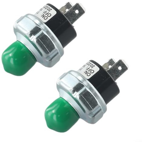 2 Stück Luftdruckschalter, Luftkompressor-Druckkontrollschalter, 1/4 Zoll NPT 12 V/24 V Druckschalter für Automobil-Federungssystem, Luftpumpe, Luftkompressor (70–100 PSI)
