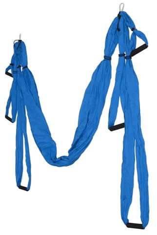 Aerial Yoga Swing Set, Swing Set for Home Outdoor, Polyester Cotton Adjustable Yoga Hammock, for Physical Exercise Improve Flexibility, With Carrying Bag (Navy Blue)