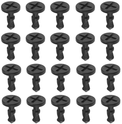 YINETTECH 20pcs Clips à Vis pour Plaque de Couvercle de Compartiment Moteur Compatible avec Cayenne 2003-2010 15,7 X 24 MM OE 95557271000 Clip de Montage Moteur Accessoires de Voiture Noir