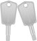 BZTT Kühlschrankschlüssel, WR01X28053, Gefrierschlüssel für General Electric, Hotpoint, RCA, Sears, Haier, GE, Kenmore, Metall, 100% Metall, Silber, 5.08 cm x 2.54 cm