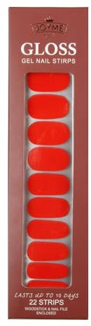 HSAJS Adesive Unghie Gel Lucide Ovali Nail Art Manicure Semipermanente Autoadesive Gloss