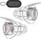Hearprotek tapones concierto, silicona tapones reutilizables antiruido reducción ruido-protector auditivo ear plugs para Musica,festival,Dj,concert,moto estudiar talla M(1pare, Iridiscente)