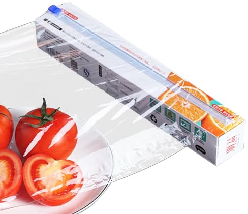 Pellicola trasparente con taglierino, pellicola trasparente per alimenti | Involucro alimentare trasparente multiuso - Pellicola trasparente per alimenti portatile, pellicola trasparente per alimenti