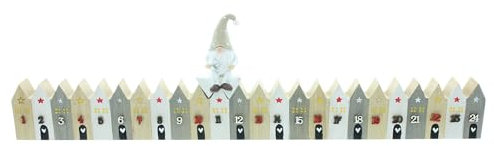 Adventsdeko Christmas Countdown, 2tlg., MDF Maße: 47 x 12 cm, FRANK FLECHTWAREN
