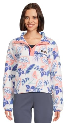 Columbia Helvetia II Printed Cropped Half Sn SEA Salt PASTELED Multi - M