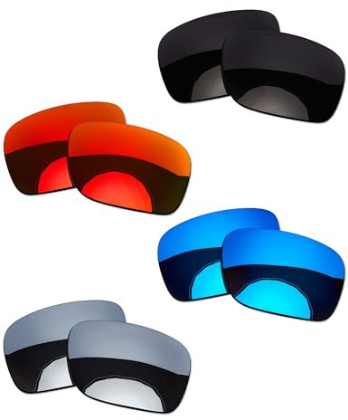 OOWLIT 4 pares de lentes de sol de repuesto compatibles con Oakley Holbrook OO9102 polarizados