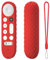 Silicone Case For Google TV Streamer 4K TV 2024, Remote Cover Replacement, Protective Case, Shockproof Silicone Cover for Google GY3LE (Red)