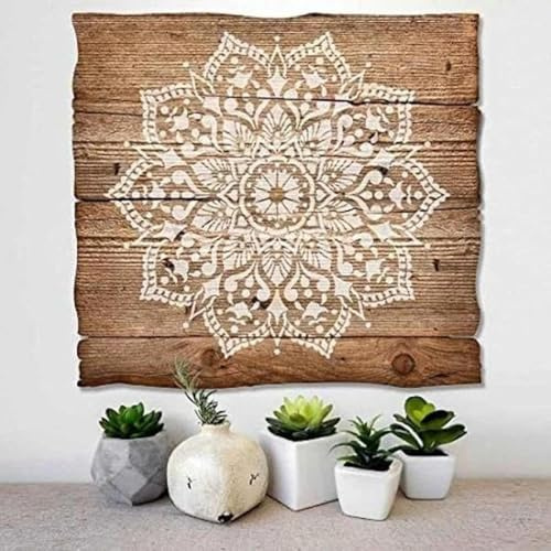 Schablonen zum Basteln, wiederverwendbar, 50 x 50 cm, Blumenschablonen-Set zum Malen auf Holz, Wand, Stoff, Stein, Schild, DIY-Kunstprojekten