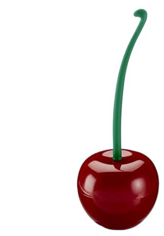 Cherry Shape Toilet Brush And Holder Set PP Cherry Toilet Brush Bathroom Toilet Scrubber Set Creative Lovely Toilet Brush Lavatory Brush And Holder Set Cherry Shaped Toilet Brush For Bathroom
