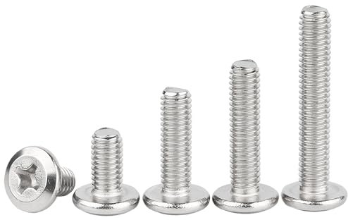 Ctyjia M4x20mm Viti a Invertito Testa Piatta a Testa Rotonda, 20 Pezzi Viti a Croce Phillips Bulloni, in Acciaio Inossidabile 304, Per Mobili e Legno