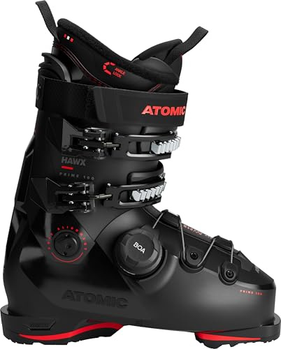 ATOMIC Unisex – Adulto HAWX Prime 100 Boa Alpine Boots, Black/Red 46.5/47