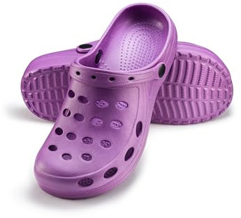 ESTRO Gartenschuhe Damen Gartenclogs Herren - Gartenschuhe Herren Leicht Damen Clogs Unisex Garten Clogs A02 (40, Violett)