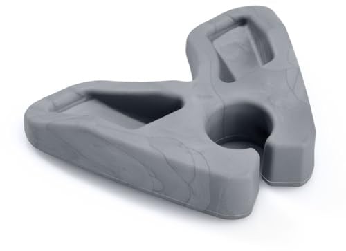 3 Pagen® Stockhalter in grau – sicheres Aufbewahren von Gehstöcken oder Gehhilfen – keine Stolpergefahr – ideal für Senioren – Halterung für Tischkante - rutschsicher