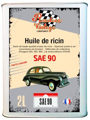 Huile de Ricin pour boîtes et ponts (peugeot, motoculteurs STAUB & autres) 2L