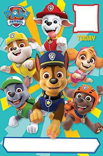 Paw Patrol Offizielle personalisierte Geburtstagskarte, inklusive Aufkleberbogen zum Personalisieren