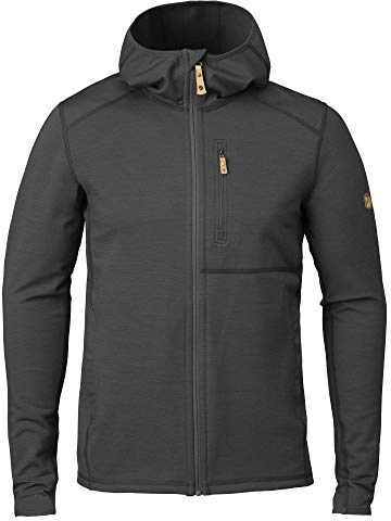 FJALLRAVEN Herren Keb Fleece Hoodie M Sweatshirt, Dunkelgrau/schwarz, XL