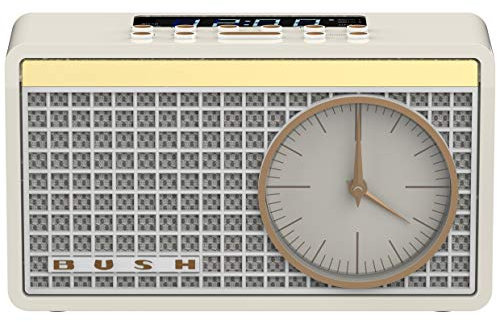 Bush Classic Analogue Clock Radio - Cream