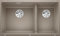 BLANCO SUBLINE 430/270-U – Évier de Cuisine Double Sous Plan pour Meubles Bas de 80 cm de Large – SILGRANIT – Marron – 523158