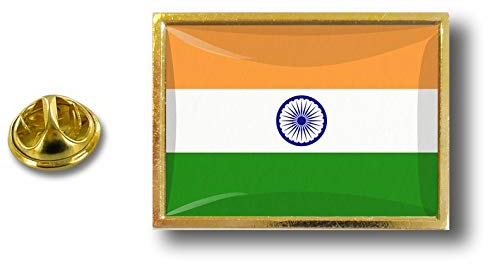 Akachafactory pins pin Badge pin's Metal avec Pince Papillon Drapeau Inde Indien