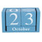 Vintage Holzkalender, Desktop Holzblock Monat Datumsanzeige Home Office Dekoration(04)
