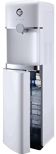 Dispensador de agua con garrafas, dispensador de agua fría (gris, carga desde abajo)