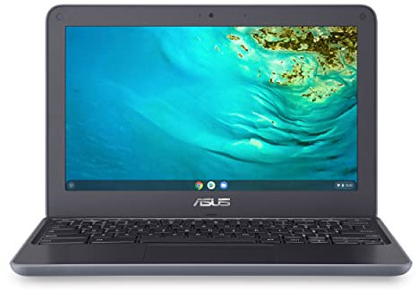 ASUS Chromebook C203XA - Computer portatile robusto e resistente agli schizzi, HD da 11,6, 180 gradi, processore MediaTek Quad-Core, 4 GB di RAM, 32 GB eMMC, MIL-STD 810G durata, grigio scuro,