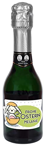 Herz & Heim® Geldermann Sekt Classique (0,2l) Ostergeschenk mit Namen im Etikett und Osterhase