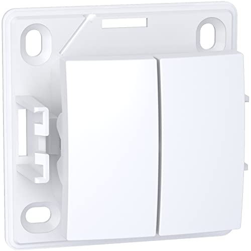 Schneider Electric - Alréa, Double va-et-vient, blanc polaire - ALB61056P