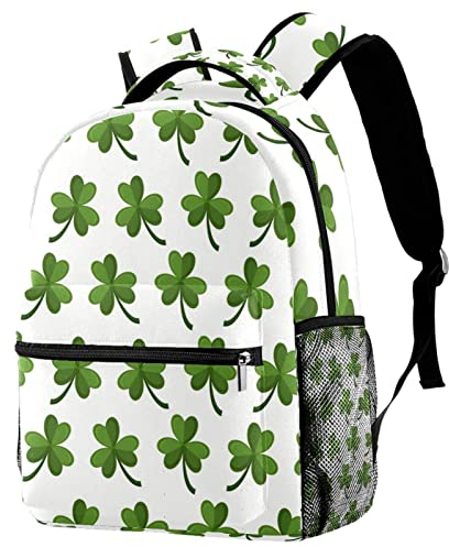 GONIYONITA Kleeblatt Klee Rucksack Outdoor-Tagesrucksack College School Bookbag