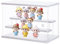 Ecoseao Acryl Vitrine, transparente Aufbewahrungsbox mit Schiebetür, staubdichter Schutz, Aufbewahrung für Sammlerstücke, Miniaturfiguren (weiß, 31,5 x 18 x 21,8 cm)
