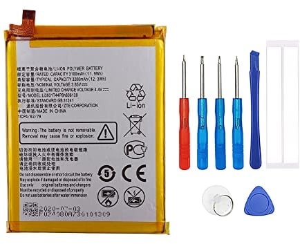 Swark Batteria Li3931T44P8h806139 Compatibile con ZTE Blade V9 V10 V9 Vita V10 Vita A7 Vita A4 A5 2020 Mobile Phone with Tools