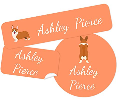 105 etiquetas personalizadas para suministros escolares, etiquetas de nombre personalizadas para niños, etiquetas impermeables para botellas de agua, loncheras, juguetes, papelería escolar