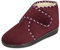 BAWAL Damen Warme Hausschuhe Winterschuhe Velours Gefüttert mit Wolle Klettverschluss 36 37 38 39 40 41 EU (Burgunderrot, EU Schuhgrößensystem, Erwachsene, Numerisch, M, 41)